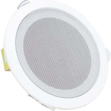 Magıcvoıce MV-6695 18 cm 6 Watt Beyaz Trafolu Metal Kasa Alçıpan Hoparlör (Delik Çapı 15 Cm)