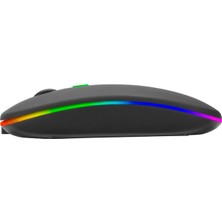 Everest SM-BT11 USB Siyah 2ın1 Bluetooth 2.4ghz Şarj Edilebilir Kablosuz Mouse  - KFK9173-7558