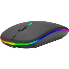 Everest SM-BT11 USB Siyah 2ın1 Bluetooth 2.4ghz Şarj Edilebilir Kablosuz Mouse  - KFK9173-7558