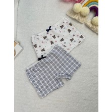 Minykids Ayıcık Desenli 2'li Boxer Set