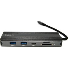 Beek 9 in 1 USB Tip C Docking Station
Beek 9 in 1 Type C to Docking Station