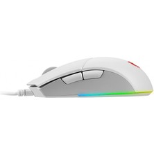 Msı Gg Clutch GM11 Whıte Gamıng Mouse 5.000 Dpı Optık Sensor Rgb LED Mystıc Lıght Oyuncu Faresı Beyaz