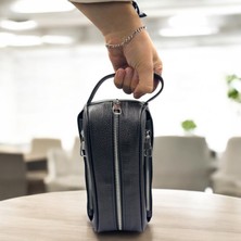 Hakiki Deri Siyah El Çantası Unisex