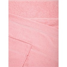 Verodis Pamuk Kapüşonlu Unisex L/xl Bornoz - Lara Pudra