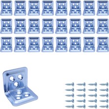 Mr.Bracket 25 L Demir Gönye Köşebent 30x25x25mm Metal Sabitleme Aparatı Çinko Renkli
