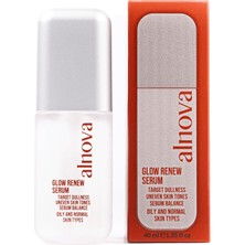 Alnova AHA-BHA & Niasinamid & Çinko İçeren Yenileyici Serum - Glow Renew Serum