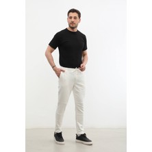 Erkek Beli Lastikli Likralı Pantolon