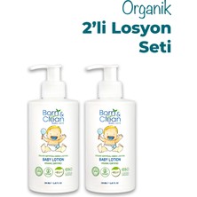 Born & Clean  Organik Sertifikalı Bebek Losyonu X2 Adet