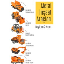 Can Oyuncak Metal Inşaat Seti Inşaat Araçları 6 Lı