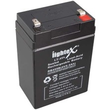 LIGHTEX LT-45N 4 VOLT - 5 AMPER KURU AKÜ (IŞILDAK AKÜSÜ)