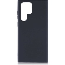 Tekno Grup Galaxy S22 Ultra Kılıf Premier Silikon Kapak-Siyah