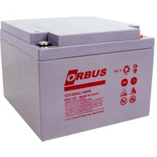 Orbus 12 Volt - 28 Amper Yatık Tip Engelli Araç Aküsü (177 x 166 x 126 Mm)