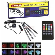 Carub Ayak Altı 12 Led Araç Içi Sese Duyarlı Rgb Led Kumandalı