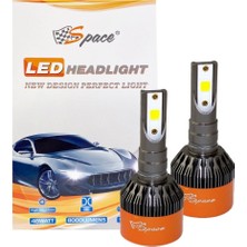 Space LED Far Ampulü Beyaz 48W 12V 8000LM H4 / LAAM91