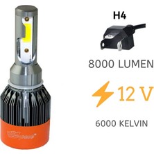 Space LED Far Ampulü Beyaz 48W 12V 8000LM H4 / LAAM91