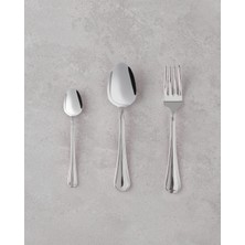 Sirius Paslanmaz Çelik Çatal Kaşık Bıçak Takımı 18 Parça 6 Kişilik Antik Silver