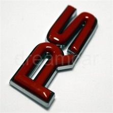 RS Krom 3 Boyutlu Kırmızı Amblem 8000643