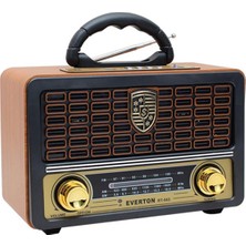 Everton Rt-862 Bluetooth Fm-Usb-Tf-Aux Nostaljik Radyo Kumandalı