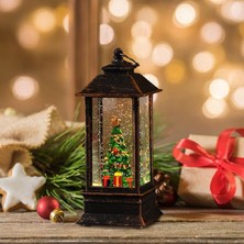 Pine Tree Christmas Lantern Hediyelik Led'li Çam Ağacı Figürlü Şamdan