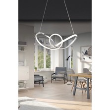 NZL Lighting Modern Tekli Topsuz Üç Renkli Krom Sarkıt LED Avize
