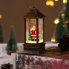 Santa Christmas Lantern Hediyelik Led'li Noel Baba Figürlü Şamdan