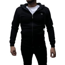 Fermuarlı 3 Iplik Erkek Sweat Ceket