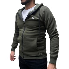 Fermuarlı 3 Iplik Erkek Sweat Ceket