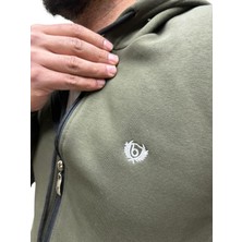 Fermuarlı 3 Iplik Erkek Sweat Ceket