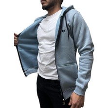 Fermuarlı 3 Iplik Erkek Sweat Ceket