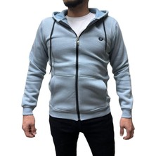 Fermuarlı 3 Iplik Erkek Sweat Ceket
