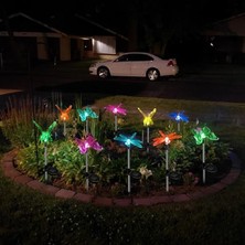 Solar Dragonfly Light Yusufçuk Böceği Figürlü Değişken Renkli Güneş Enerjili Bahçe Aydınlatma