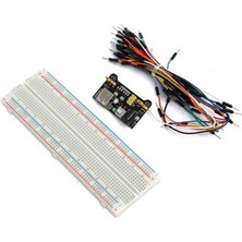 MB-102 Breadboard, 65'li Erkek Erkek Jumper Kablo, Breadboard Güç Kartı