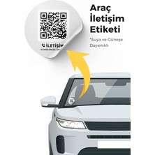 Araç Park Oto Numaratör 2 Adet Qr Kodlu Özel Etiket Qr Kimlik