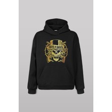 Guns N Roses And Rock Music Ön Baskılı Sweatshirt Unisex Kapüşonlu Hoodie