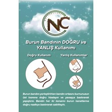 Natturecare Yeni Nesil Nefes Almaya Yardımcı ve Horlamayı Azaltan Burun Bandı 10'lu Yuvarlak 60*22 Siyah
