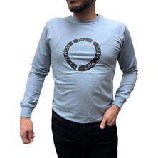 Blue Valley Baskı Desenli 2 Iplik Erkek Sweat