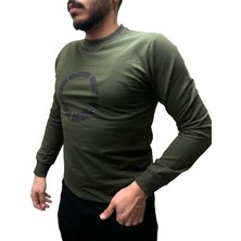 Blue Valley Baskı Desenli 2 Iplik Erkek Sweat