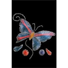 Kumtoys Filografi Sanatı 24X17 cm Kelebek Deseni