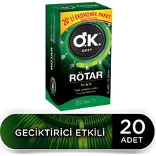 Okey Rötar Max 20'li Prezervatif