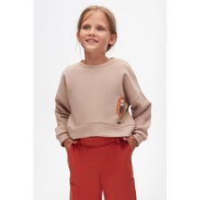 Nk Kids 37513 Kız Çocuk Vizon Kolej Sweat