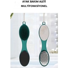 Svein Premium Ayak Topuk Bakım Aleti Çok Fonksiyonlu Fırçalı Set Topuk Taşı Törpü Rende Kum Ponza Taşı