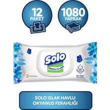 Solo Islak Havlu Okyanus Ferahlığı 12'li Set 1080 Yaprak