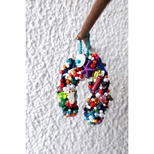 Nal Şeklinde, Çift Taraflı / Araç Içi Ya Da Kapı Süsü / Nazarlık / 5,5x4,5cm