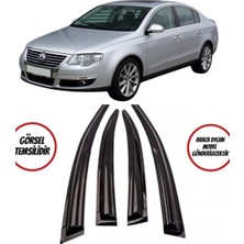 Turkuaz Vw Passat B6 2005-2010 Uyumlu Cam Rüzgarlık 4lü Takım