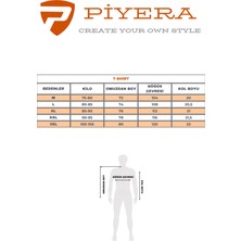 Piyera Erkek Gri Renk Amerikan Pike Kumaş Bisiklet Yaka Yazı Baskılı Kısa Kol T-Shirt - 138