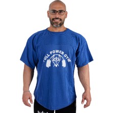 Full Power Gym Oversize Ragtop Spor Tişört Lacivert L