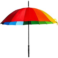 Gökkuşağı Şemsiye Gökkuşağı Desenli Rainbow Şemsiye