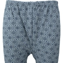Oppland Erkek Kışlık Içik Pijama Pamuklu Kalın Içi Miflonlu Desenli Paçasılastikli Sıcak Tutar Rahat