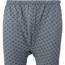 Oppland Erkek Kışlık Içik Pijama Pamuklu Kalın Içi Miflonlu Desenli Paçasılastikli Sıcak Tutar Rahat