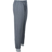 Oppland Erkek Kışlık Içik Pijama Pamuklu Kalın Içi Miflonlu Desenli Paçasılastikli Sıcak Tutar Rahat